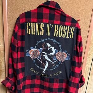 Guns N’ Roses Red and Black Checkered Shirt